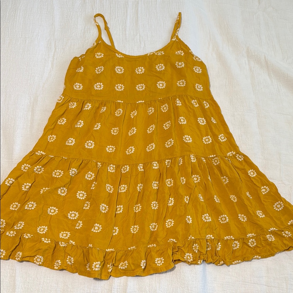 Charming Mossimo Yellow Floral Women’s Dress